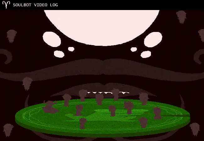 The twelve trolls face an enormous Black King whose pale eyes loom above a green battlefield.